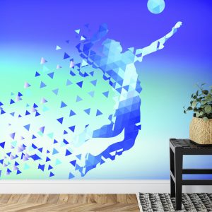 Papier Peint Joueur De Volley-Ball Abstrait – Image 7