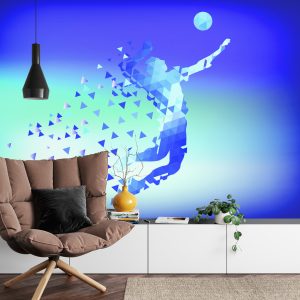 Papier Peint Joueur De Volley-Ball Abstrait – Image 4