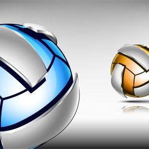 Papier Peint Deux Balles En Maille 3D – Image 1