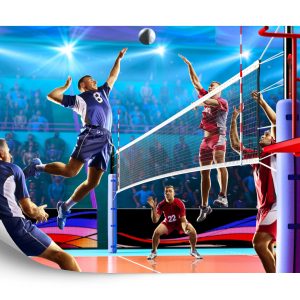 Papier Peint Joueurs De Volleyball Pendant Le Jeu – Image 2