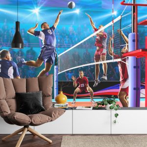 Papier Peint Joueurs De Volleyball Pendant Le Jeu – Image 4