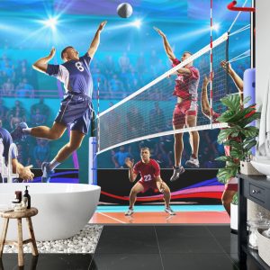 Papier Peint Joueurs De Volleyball Pendant Le Jeu – Image 5