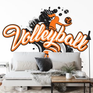 Papier Peint Ballon De Volley-Ball Avec L'inscription – Image 3