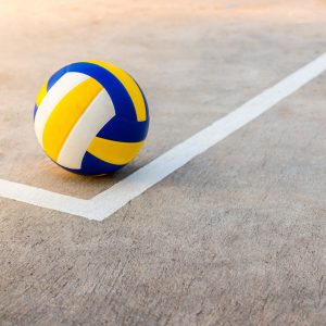 Papier Peint Volley-Ball Près De La Ligne Blanche – Image 1