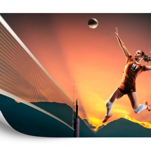 Papier Peint Joueur De Volleyball Professionnel Pendant Le Match – Image 2