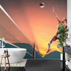 Papier Peint Joueur De Volleyball Professionnel Pendant Le Match – Image 5