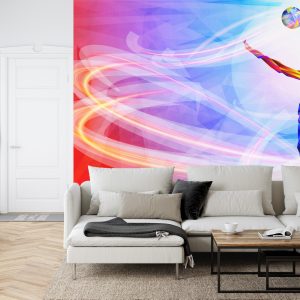 Papier Peint Joueur De Volley-Ball Dans L'édition Abstraite – Image 6