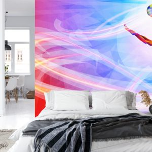 Papier Peint Joueur De Volley-Ball Dans L'édition Abstraite – Image 8