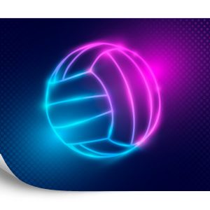 Papier Peint Volley-Ball Néon – Image 2