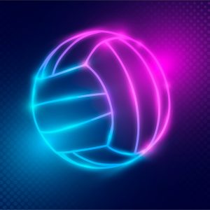 Papier Peint Volley-Ball Néon – Image 1