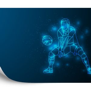 Papier Peint Joueur De Volley-Ball Abstrait Pendant Le Jeu – Image 2