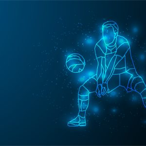 Papier Peint Joueur De Volley-Ball Abstrait Pendant Le Jeu – Image 1