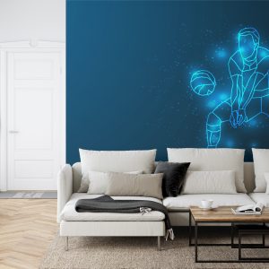 Papier Peint Joueur De Volley-Ball Abstrait Pendant Le Jeu – Image 6