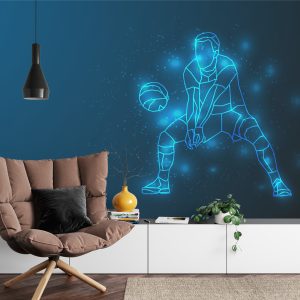 Papier Peint Joueur De Volley-Ball Abstrait Pendant Le Jeu – Image 4