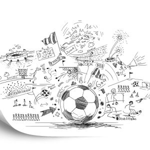 Papier Peint Dessins De Football – Image 2