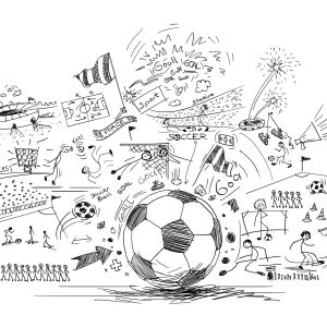 Papier Peint Dessins De Football – Image 1