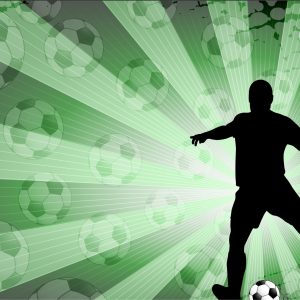Papier Peint Silhouette De Joueur De Football – Image 1