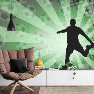 Papier Peint Silhouette De Joueur De Football – Image 4