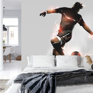 Papier Peint Joueur De Football Abstrait En Vol – Image 8