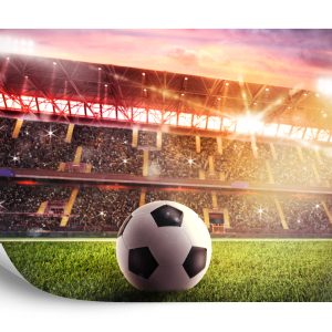 Papier Peint Ballon De Football Dans Le Stade – Image 2