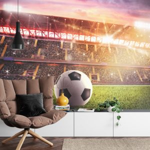 Papier Peint Ballon De Football Dans Le Stade – Image 4