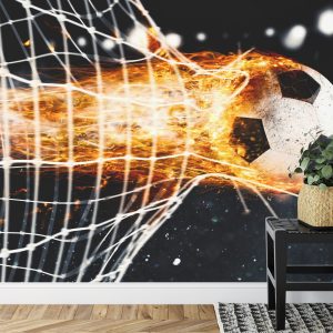 Papier Peint Balle Brûlante Détruisant Le But – Image 7