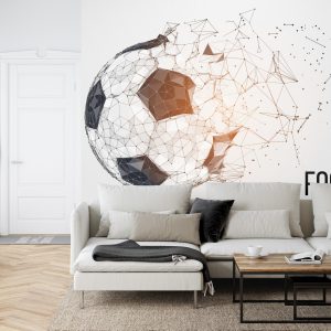 Papier Peint Ballon De Football Abstrait – Image 6