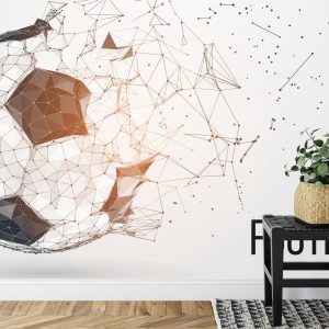 Papier Peint Ballon De Football Abstrait – Image 7