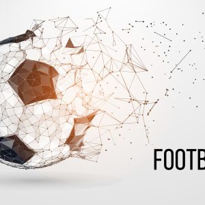 Papier Peint Ballon De Football Abstrait – Image 1