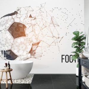 Papier Peint Ballon De Football Abstrait – Image 5