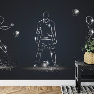 Papier Peint Joueur De Football Dans Diverses Poses – Image 7