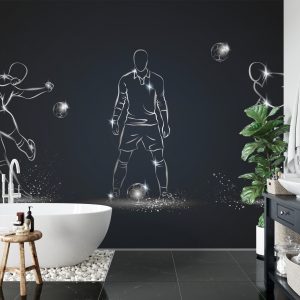 Papier Peint Joueur De Football Dans Diverses Poses – Image 5