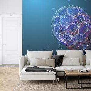 Papier Peint Ballon De Football Abstrait Moderne – Image 6