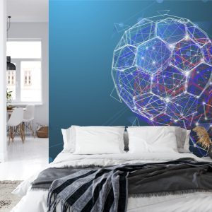 Papier Peint Ballon De Football Abstrait Moderne – Image 8