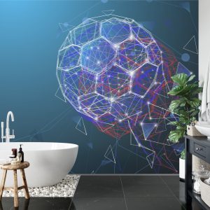 Papier Peint Ballon De Football Abstrait Moderne – Image 5