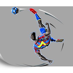 Papier Peint Joueur De Football Faisant Un Flip – Image 2