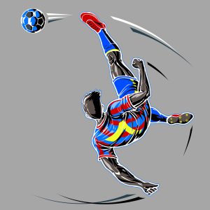 Papier Peint Joueur De Football Faisant Un Flip – Image 1