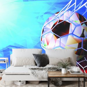 Papier Peint Ballon De Football Dans Un Style Abstrait – Image 3