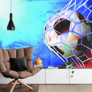 Papier Peint Ballon De Football Dans Un Style Abstrait – Image 4