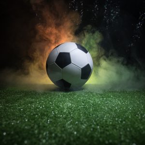 Papier Peint Ballon De Football Sur Le Terrain – Image 1