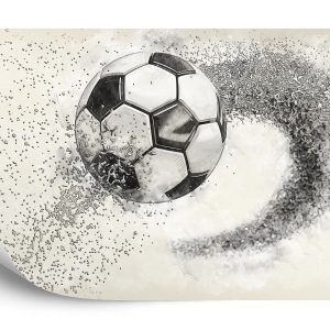 Papier Peint Football Dessiné Avec Un Crayon – Image 2