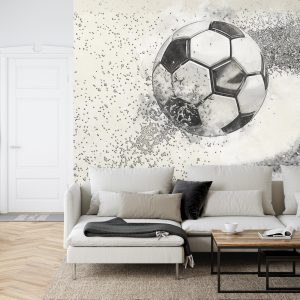 Papier Peint Football Dessiné Avec Un Crayon – Image 6