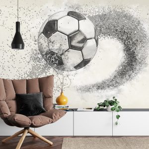 Papier Peint Football Dessiné Avec Un Crayon – Image 4