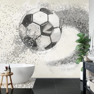 Papier Peint Football Dessiné Avec Un Crayon – Image 5