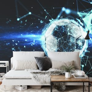 Papier Peint Ballon De Football Dans Un Style Moderne – Image 3