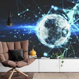 Papier Peint Ballon De Football Dans Un Style Moderne – Image 4