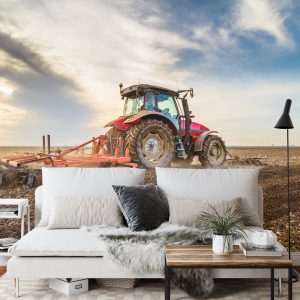 Papier Peint Tracteur Au Travail Dans Le Dépôt – Image 3