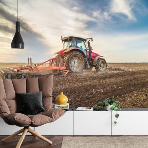 Papier Peint Tracteur Au Travail Dans Le Dépôt – Image 4