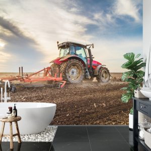 Papier Peint Tracteur Au Travail Dans Le Dépôt – Image 5