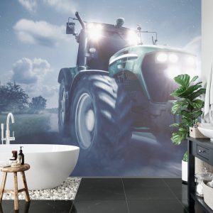 Papier Peint Tracteur Dans La Nuit – Image 5